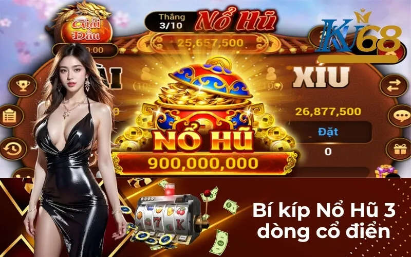 Bí kíp Nổ Hũ 3 dòng cổ điển